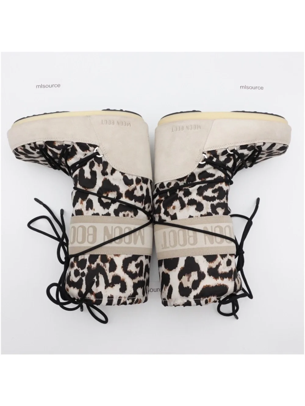 Moon Boot Icon Suede Snow Boots Light Leopard